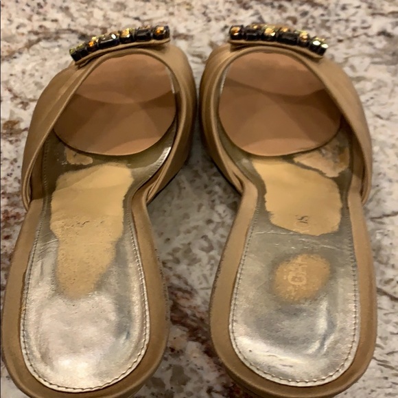 Caparros Bronze Silk Exquisite 3 1/2” heel - Picture 5 of 6